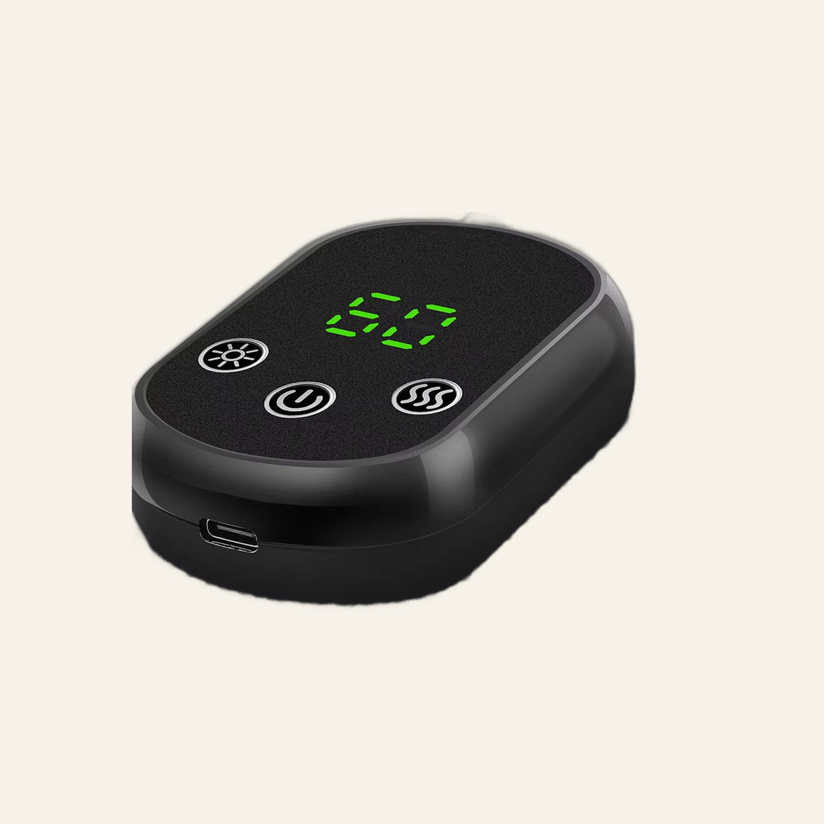 Footrenew vibration control module with LED display buttons